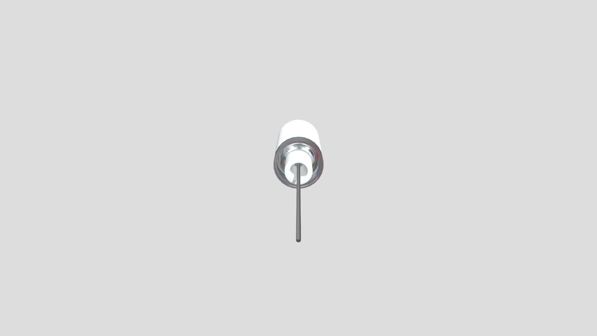 30kV Fluted Feedthrough (Nickel) — Sketchfab embed 3D viewer