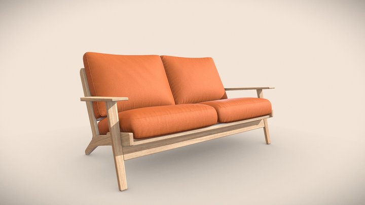 3D Sofa Rendering 3D Model