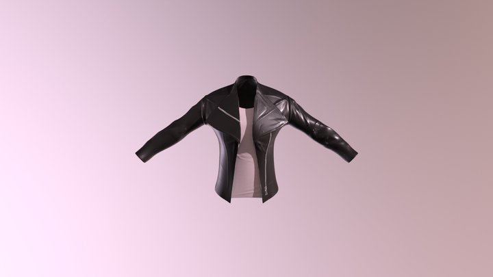 Leather Jacket and Shirt 3D Model