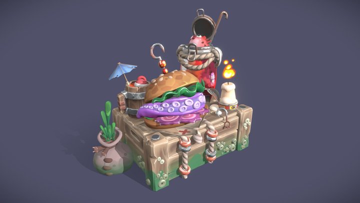 Fisherman's Lunch 3D Model