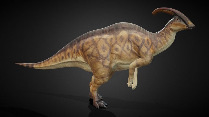 Parasaurolophus RIG 3D Model