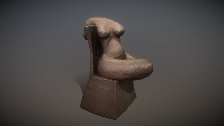 Seated Sculpture 3D Model