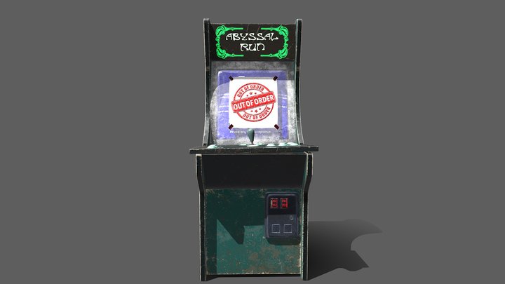 Arcade Cabinet Final 3D Model