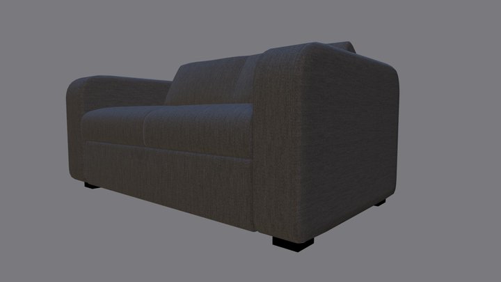 Habitat Canape Compact En Tissu 3D Model