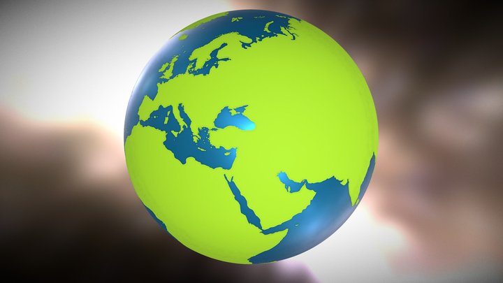 Globe (Earth) - for 3D printing – Kostenloses 3D-Modell STL