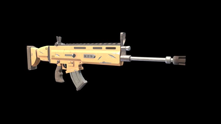 Fortnite Scar 3D Model