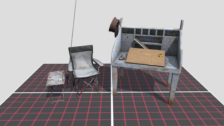 DAE 5 Finished props - By the ocean 3D Model