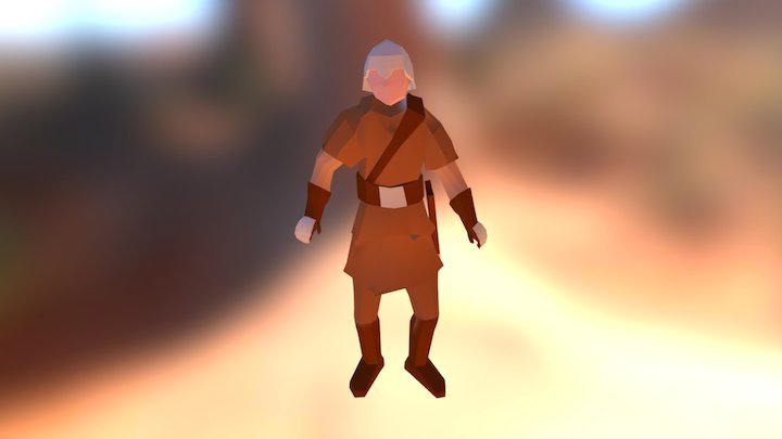 Medieval Guard 3D Model