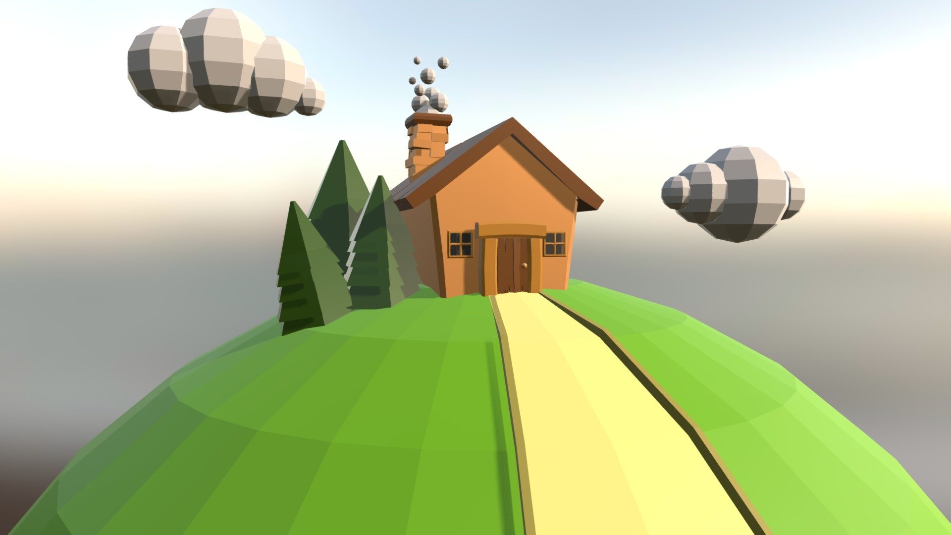 Low poly house - Download Free 3D model by Daniel Chávez Camargo ...