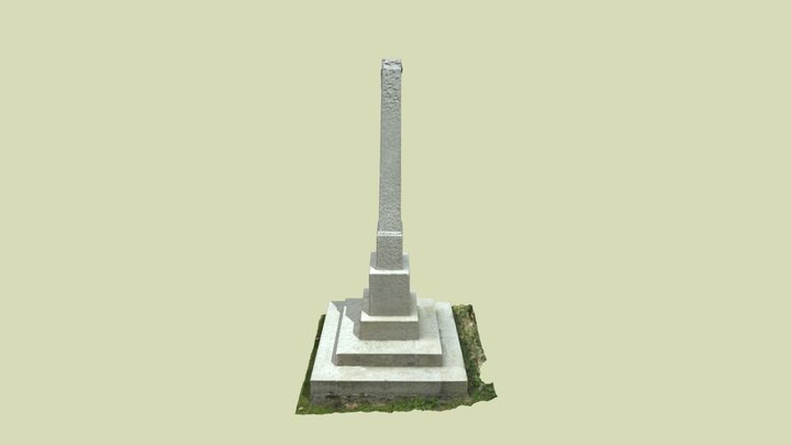 Pomník padlým - Zahrádka u Ledče nad Sázavou 3D Model