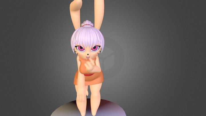 keki pink hair (New) 3D Model