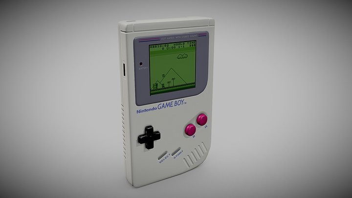 Original Nintendo GameBoy 3D Model