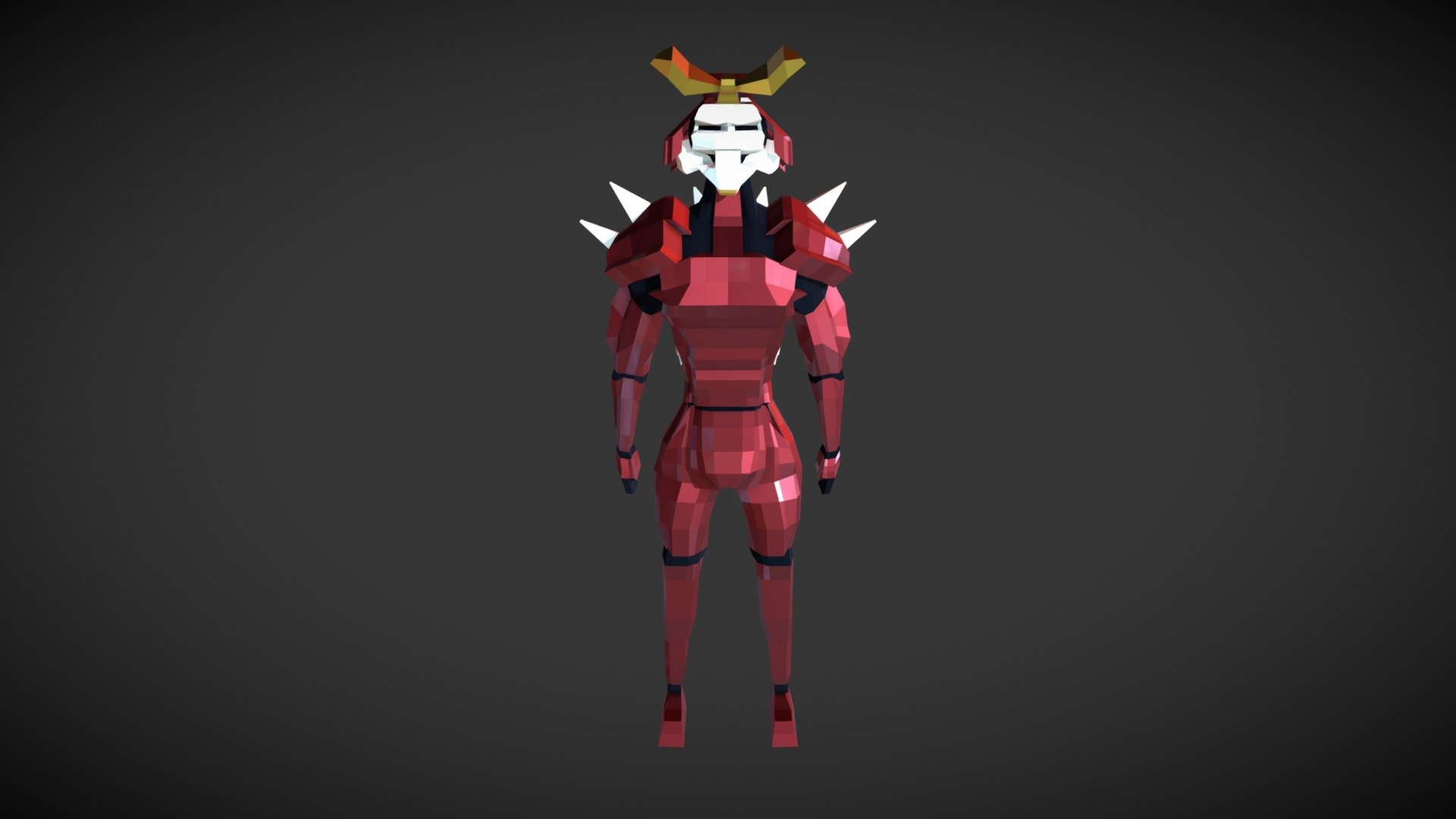 skeleton Samurai (Low Poly) - 3D model by Jack + (@Jaack.eth) [975619e ...