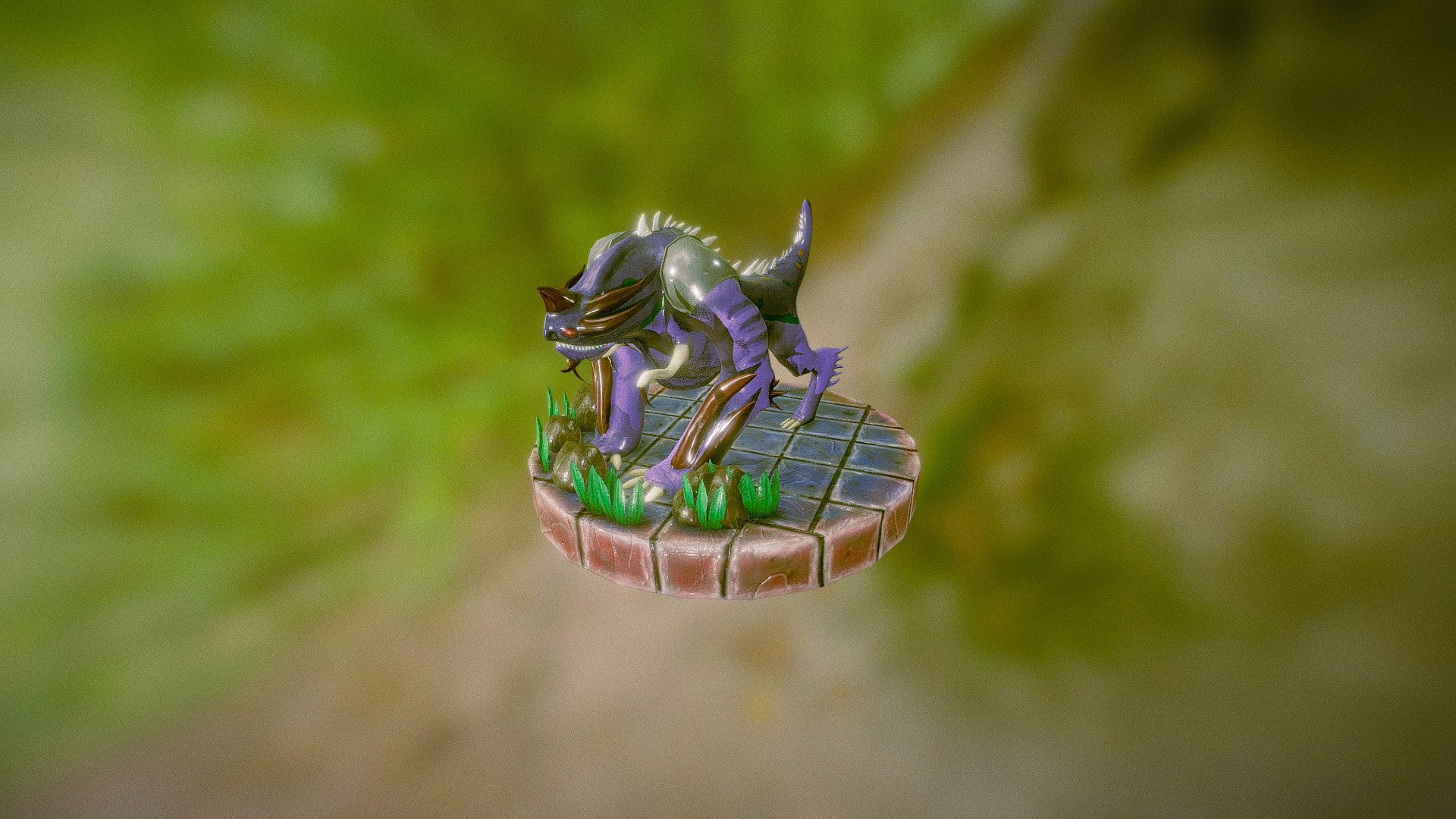 Monster Handpainted Texture - 3D model by Pawel (@Pawelixx) [9756fad ...