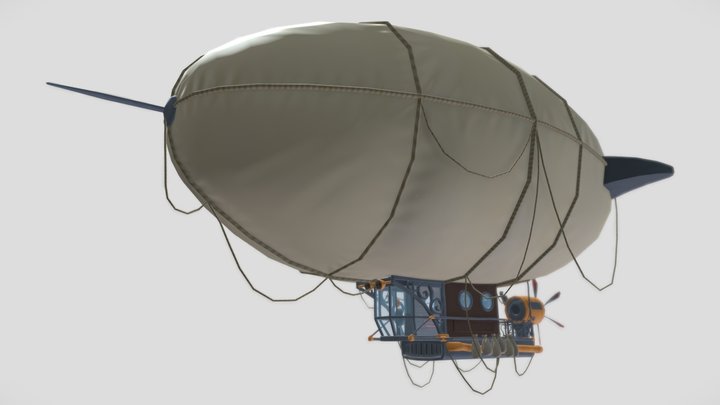 Crystal Raiders Zeppelin 3D Model