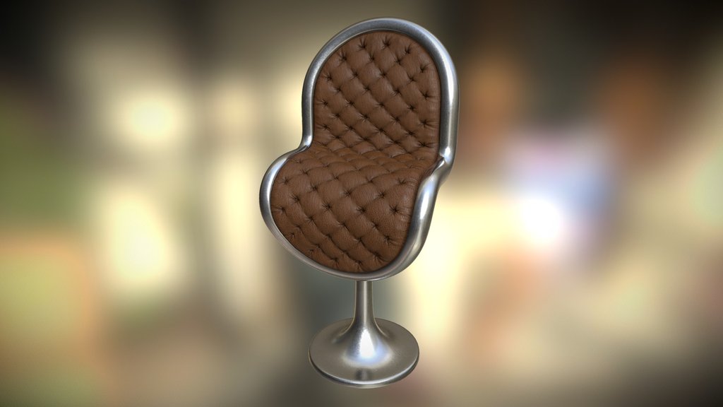 3D Visualization of a Designer Chair in Blender