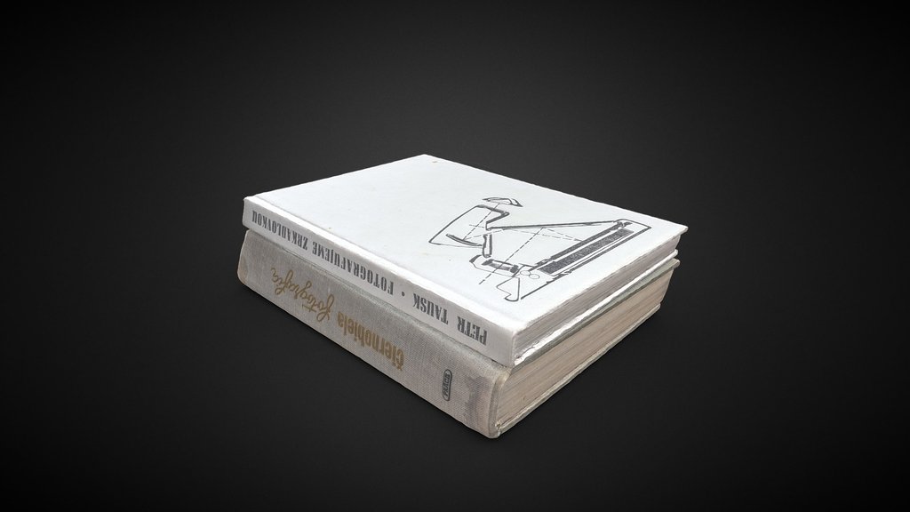 Stack of Books 3D scan