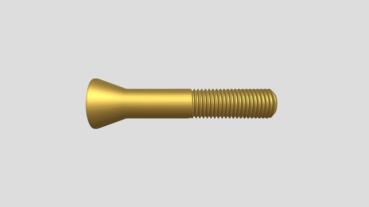 болт м10х60 гост 7787 3D Model