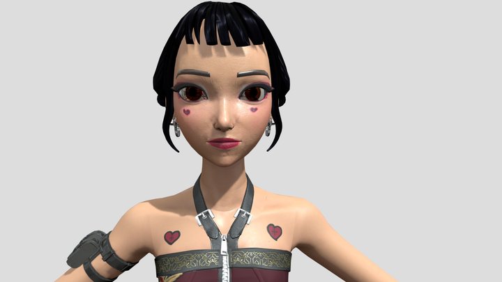 Zoey_kpdh_valentines_day_custom_skin – Kostenloses 3D-Modell STL