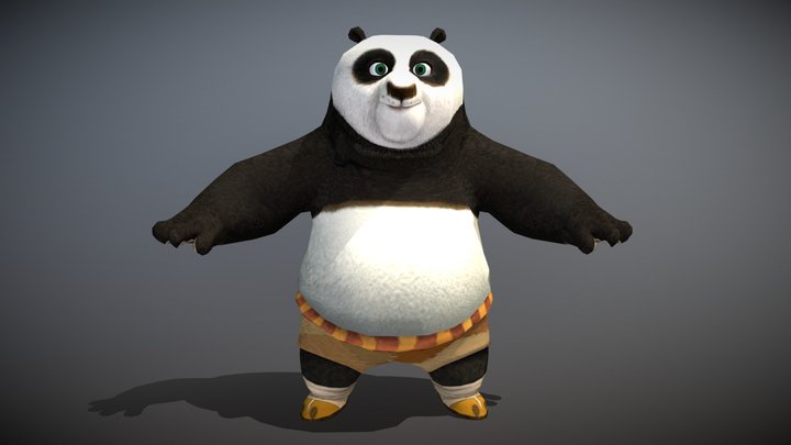 Kung Fu Panda 3D Model