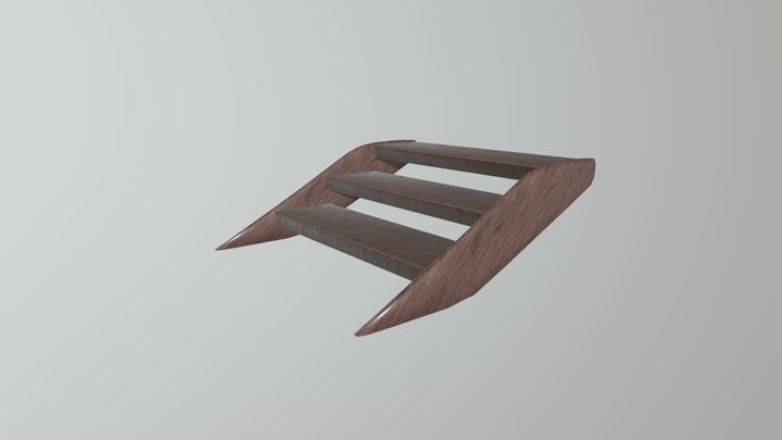 Outdoor Small Stairway(OLD MAN STAIR) 3D Model