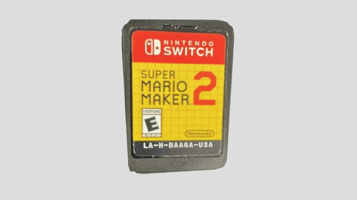 Super Mario Maker 2 Cartridge 3D Model