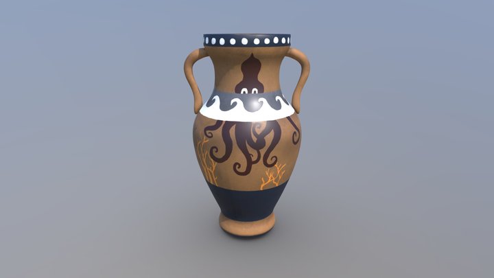 Minoan style vase 3D Model