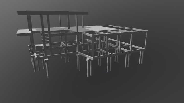 Residência Leonir Vicenzi - Estrutural 3D Model
