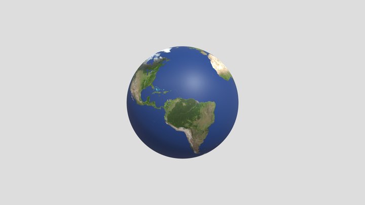 Earth 4k 3D 3D Model
