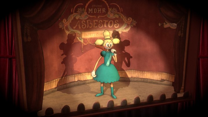 Sally Stageplay in 'Dramatic Fanatic' - Cuphead 3D Model