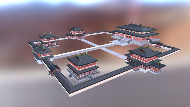 大明宫-宣政殿 3D Model