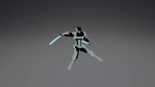 Cyber Ninja 3D Model