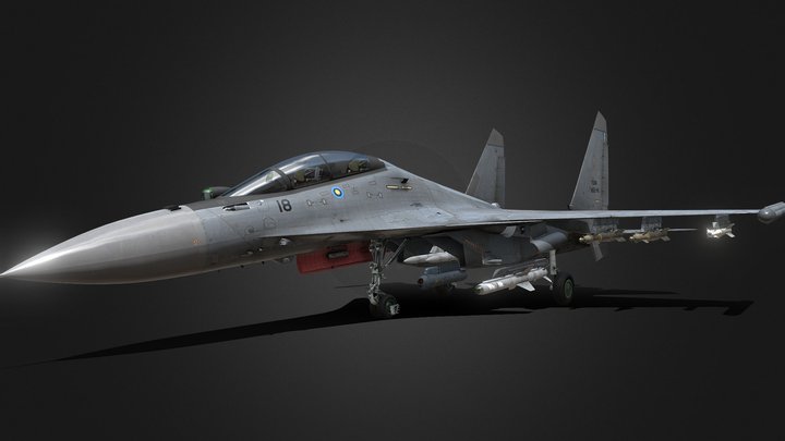 (War Thunder) ▄Su-30MKM 3D Model