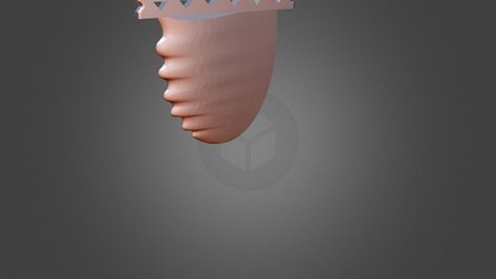 ' Spitfire Nubster' B L E F Trailing Fin 3D Model
