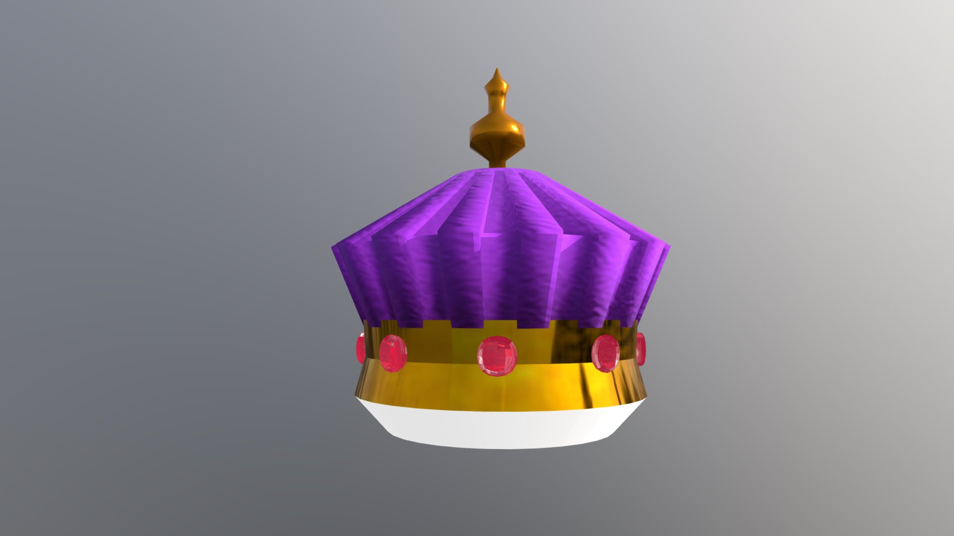 3D model Royal Crown-v-003 - This is a 3D model of the Royal Crown-v-003. The 3D model is about a colorful cake with a crown.