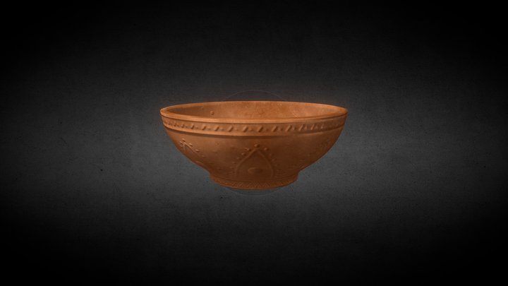 Pot decorative terracotta 3D Model