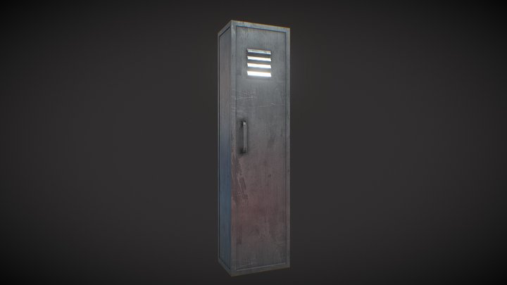 Metal  Gym/Boxing Locker 3D Model