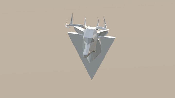 Deer head Decor 3D Model