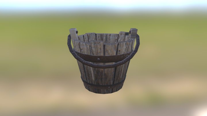Wooden Bucket – Free 3D Model STL