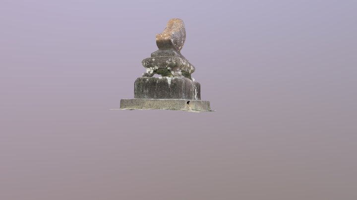 水田天満宮石像 3D Model
