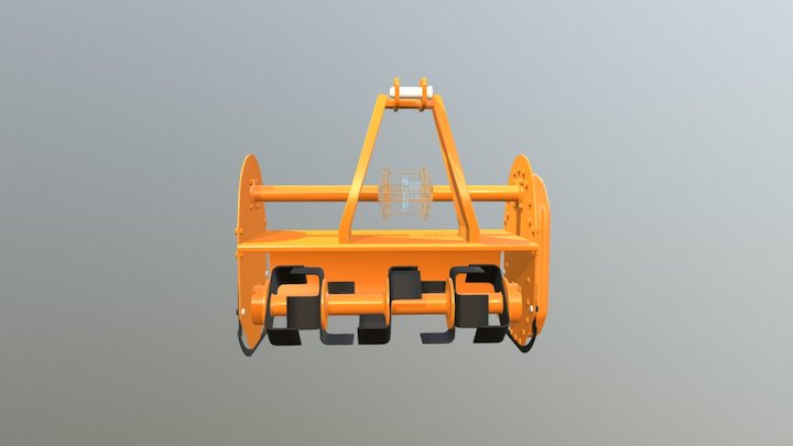 ROTAVATOR CM1050 gearbox wire 3D Model