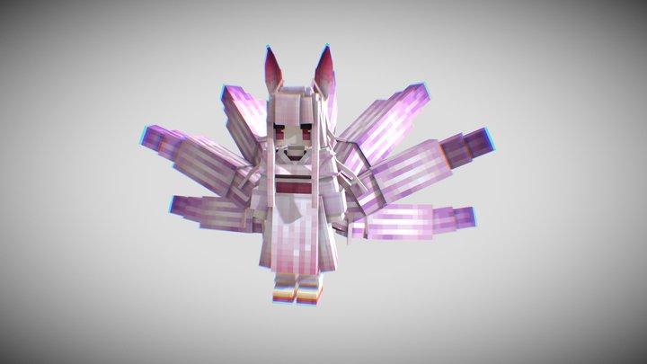 九尾狐（块尾巴） 3D Model