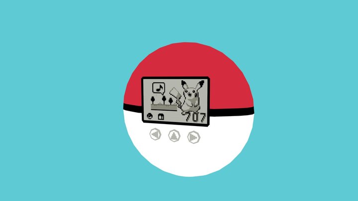 Pokewalker 3D Model