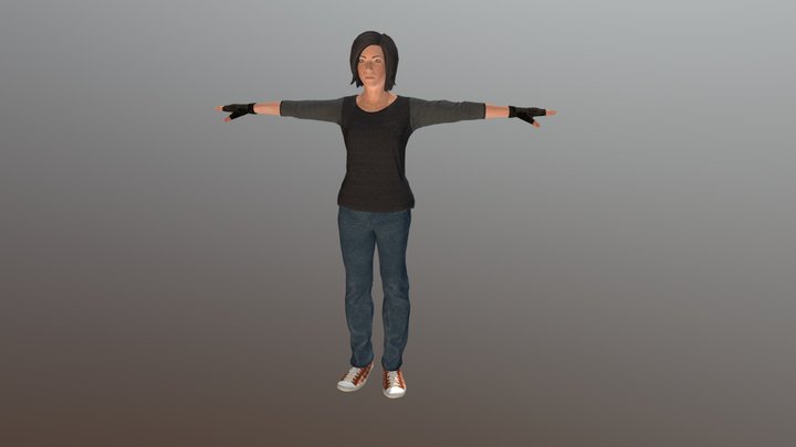 Woman character 3D Model