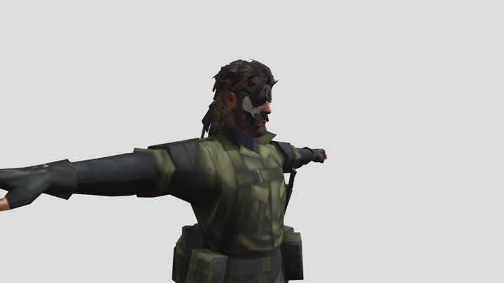 Big Boss MGS Peace Walker HD 3D Model