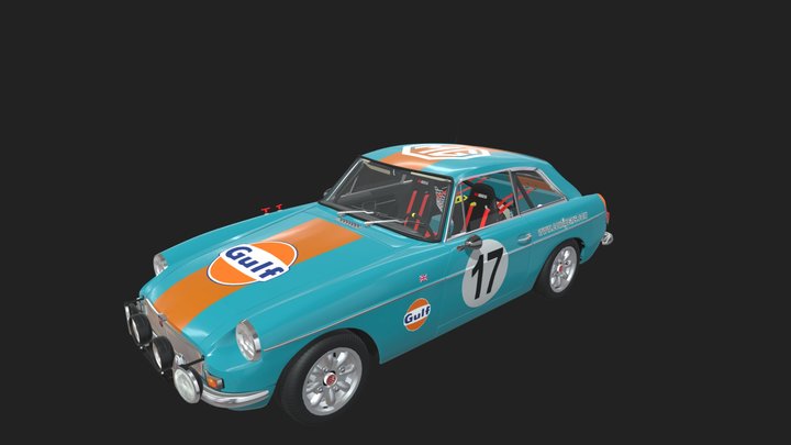 MGB GT   Race GULF 3D Model