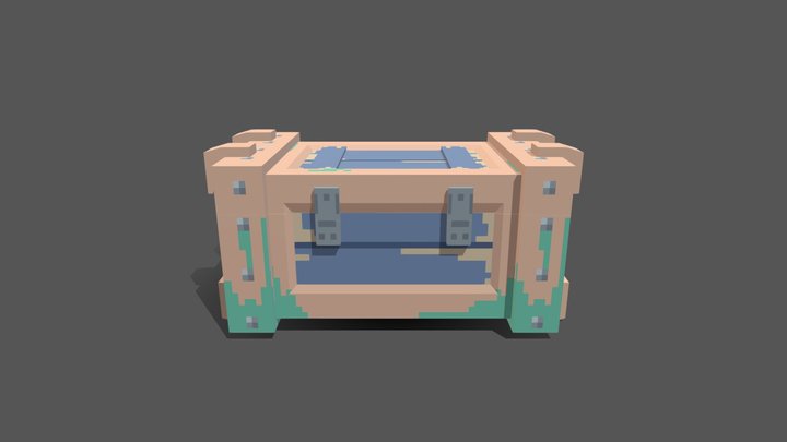 Pixel_Chest_03 3D Model