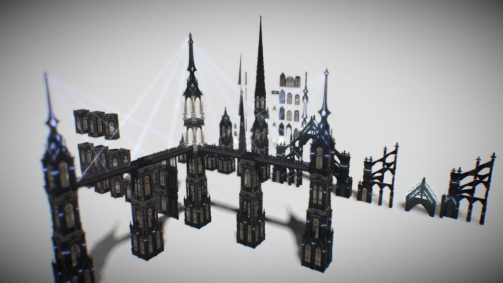 Sci-Fi Gothic Building For Aria Pack 2.0