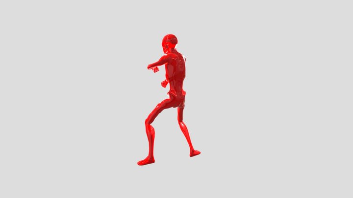 Zombie Scream 3D Model