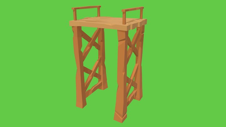 Wooden Watchtower – Gratis 3D-model STL